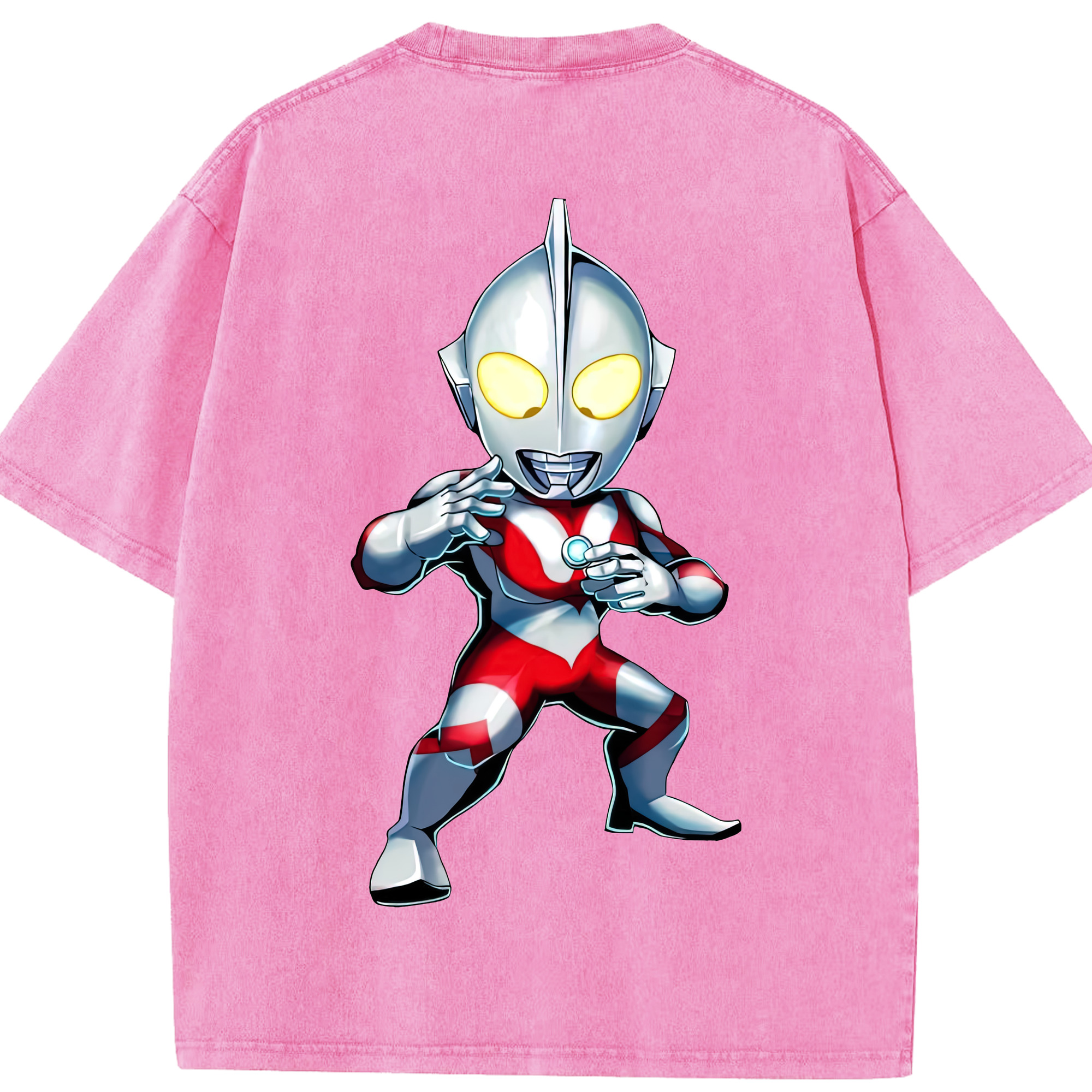 （画像用） ウルトラマン Ultraman 綿100% ヴィンテージ風 半袖Tシャツ（背面プリント）